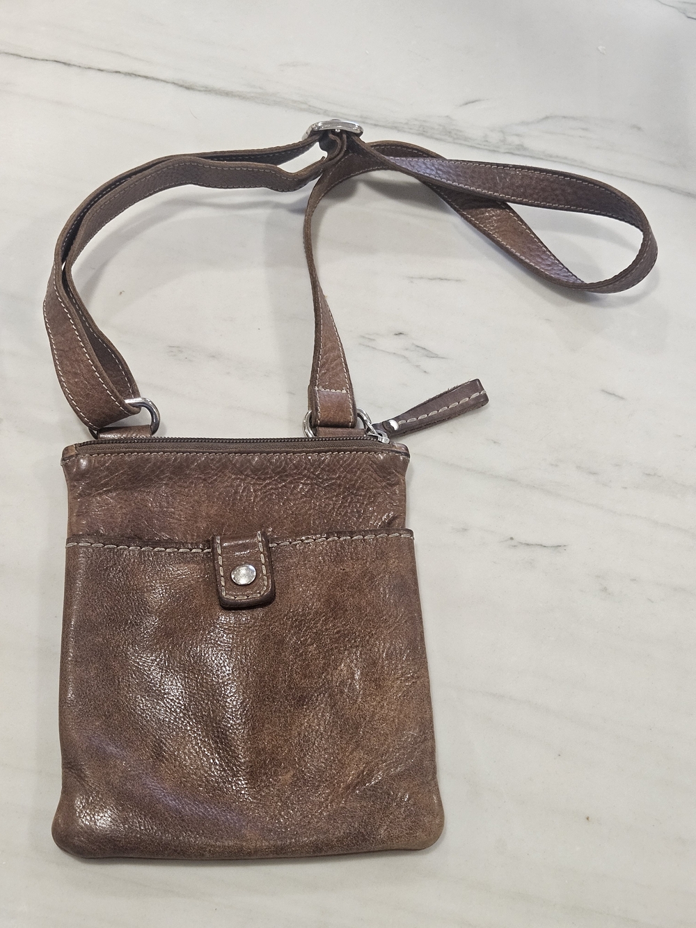 vintage Roots Canada genuine leather crossbody bag